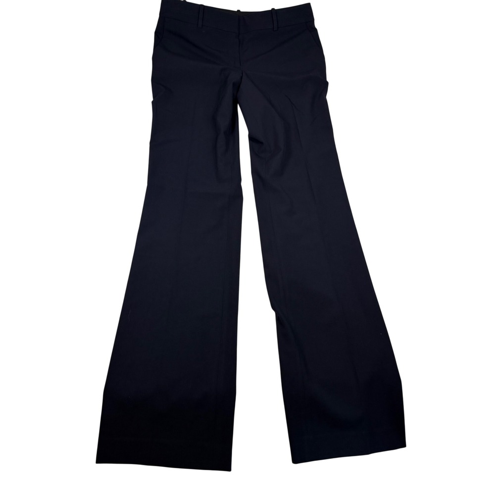 Ann Taylor Navy Blue The Trouser Mid Rise Lean Fit Tall Dress Pants 6T